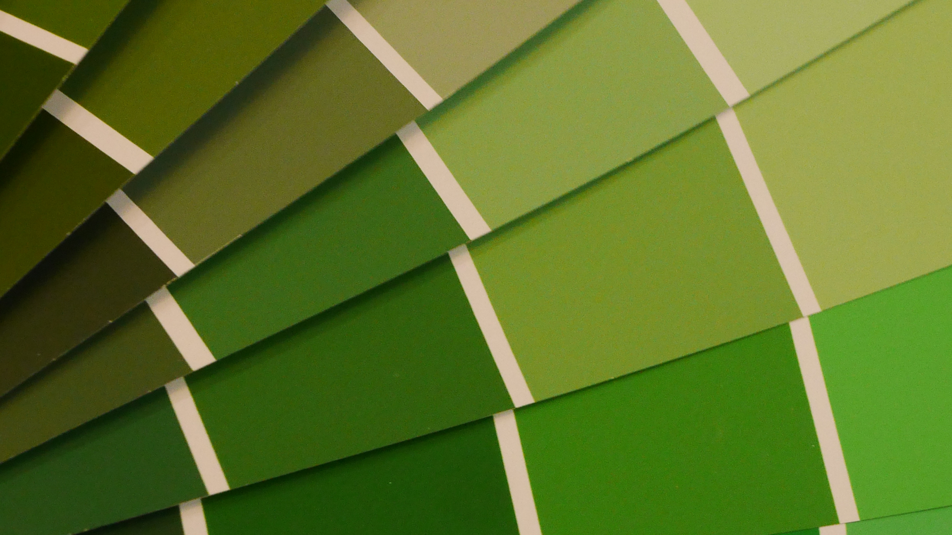 green paint swatches